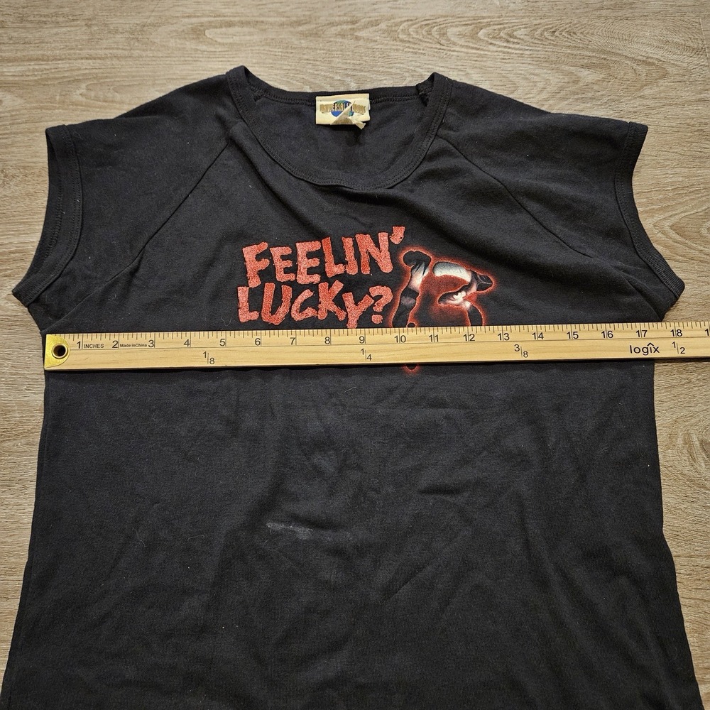 Vintage 2003 Halloween Horror Nights Feelin' Lucky? Shirt Women's XL USA - Picture 5 of 8